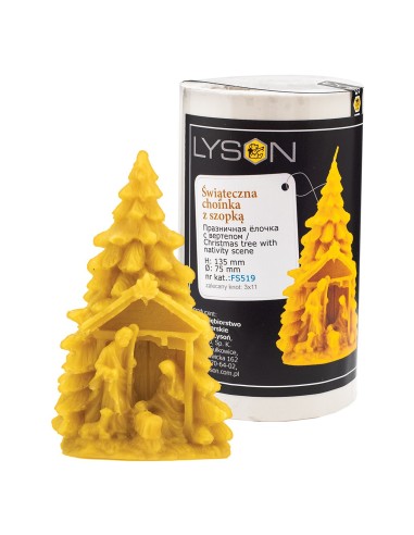 Silicone mould -  Christmas tree with nativity scene