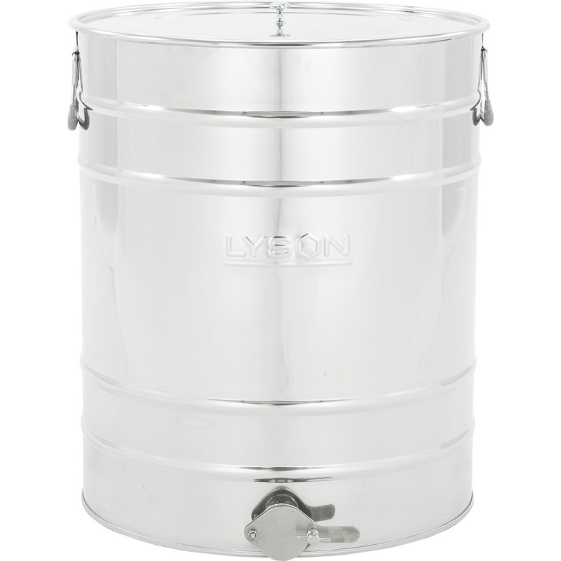 W711 Stainless steel settling tank 30 l / ~40 kg, stainless steel valve 6/4", handles – CLASSIC