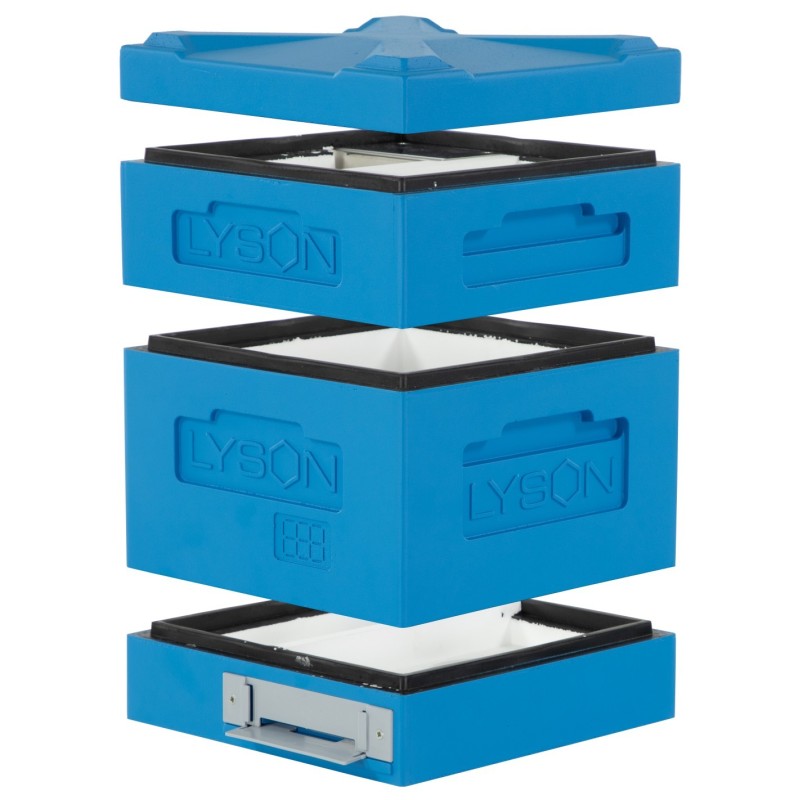 Mini Dadant CLASSIC hive for modular frames, height: 145 mm, painted (blue) Mini Dadant CLASSIC hive for modular frames, height: 145 mm, painted (blue)