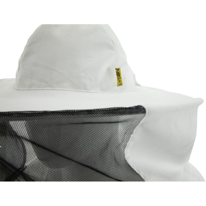 Cappello da apicoltore in cotone con elastici sotto le braccia Cappello da apicoltore in cotone con elastici sotto le braccia