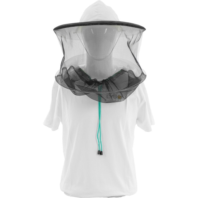 Beekeeping hat, cotton + mesh, removable mesh - white Beekeeping hat, cotton + mesh, removable mesh - white