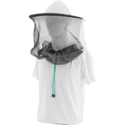 Beekeeping hat, cotton + mesh, removable mesh - white Beekeeping hat, cotton + mesh, removable mesh - white