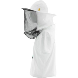 Beekeeping hat, cotton + canvas, removable mesh - white Beekeeping hat, cotton + canvas, removable mesh - white