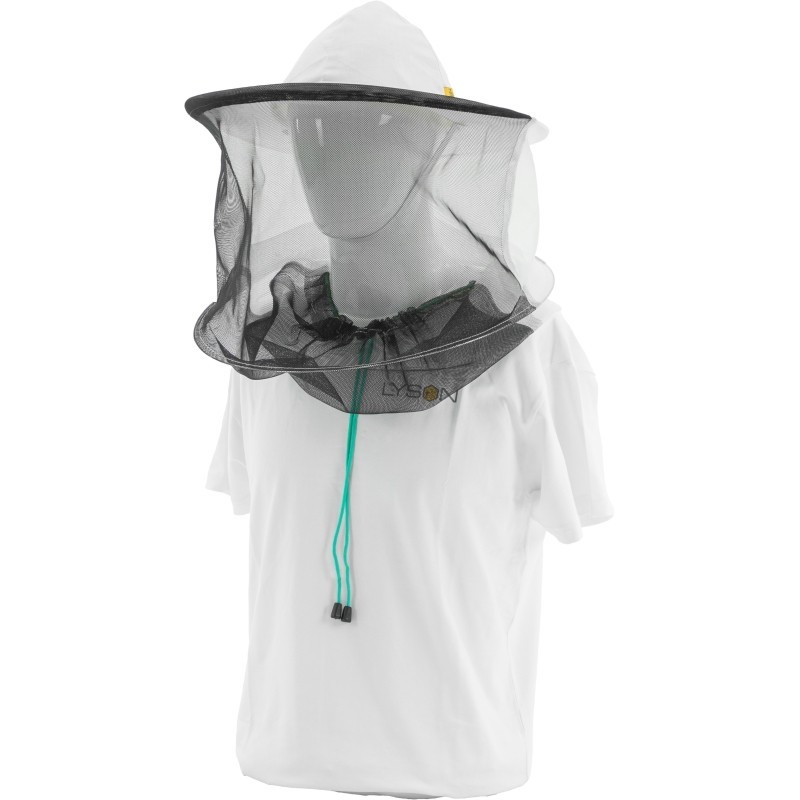 Beekeeping hat, cotton + canvas, removable mesh - white Beekeeping hat, cotton + canvas, removable mesh - white