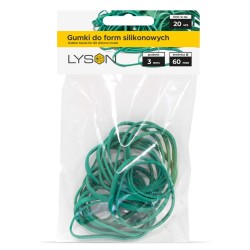 Rubber bands for slit silicone molds 60x3, 20 pcs Rubber bands for slit silicone molds 60x3, 20 pcs