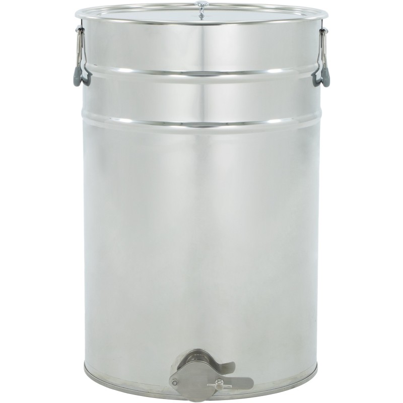 Stainless steel settling tank 70 l / ~100 kg, stainless steel valve 6/4", handles – CLASSIC