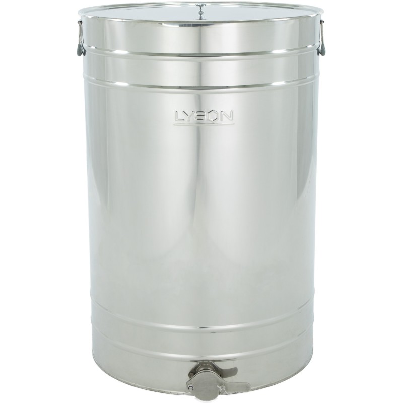 Decantatore in acciaio inox 300 l / ~420 kg, valvola in acciaio inox 2", maniglie - CLASSIC Decantatore in acciaio inox 300 l / ~420 kg, valvola in acciaio inox 2", maniglie - CLASSIC