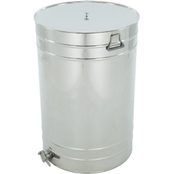 Stainless steel settling tank 300 l / ~420 kg, stainless steel valve 2", handles, clamps, gasket – CLASSIC Stainless steel settling tank 300 l / ~420 kg, stainless steel valve 2", handles, clamps, gasket – CLASSIC