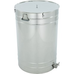 Stainless steel settling tank 300 l / ~420 kg, stainless steel valve 2", handles, clamps, gasket – CLASSIC Stainless steel settling tank 300 l / ~420 kg, stainless steel valve 2", handles, clamps, gasket – CLASSIC