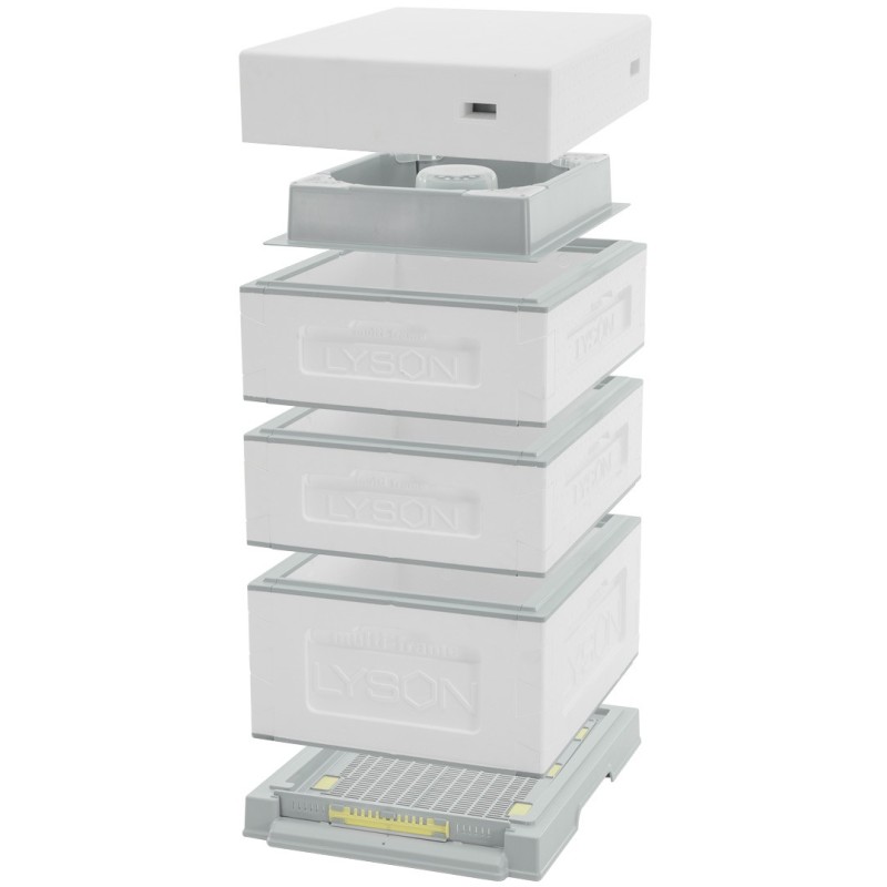 copie de copie de copie de Multi-frame American Langstroth beehive, 10 frames, low roof, not painted copie de copie de copie de Multi-frame American Langstroth beehive, 10 frames, low roof, not painted