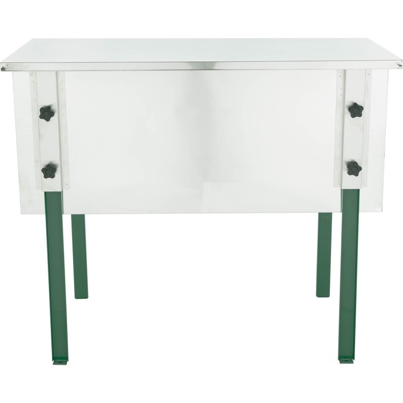 Universal uncapping table 1000 mm with cover, plastic valve in the bottom