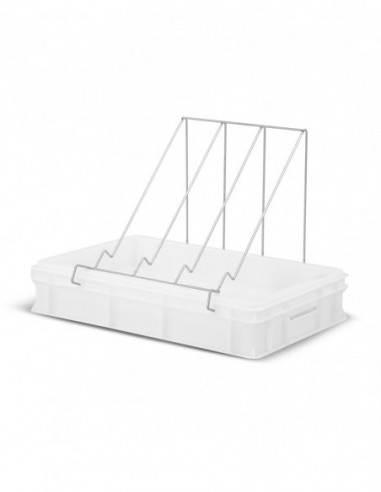 Plastic uncapping tray with plastic strainer (H - 100mm)